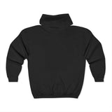 White Logo Heavy Blend™ Full Zip Hooded Sweatshirt