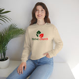 Thrive Christmas Red & Green Logo Crewneck Sweatshirt