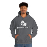 Thrive Basic White Logo Unisex Heavy Blend™ Hooded Sweatshirt