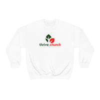 Thrive Christmas Red & Green Logo Crewneck Sweatshirt