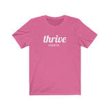 Thrive Script Unisex Jersey Short Sleeve Tee