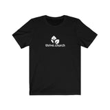 Thrive White Logo Unisex Jersey Short Sleeve Tee