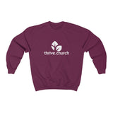 Thrive Single Color Logo Unisex Heavy Blend™ Crewneck Sweatshirt