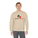 Thrive Christmas Red & Green Logo Crewneck Sweatshirt