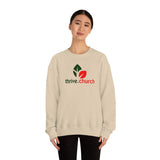 Thrive Christmas Red & Green Logo Crewneck Sweatshirt