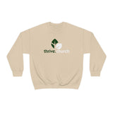 Christmas Logo Green & White Crewneck Sweatshirt