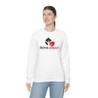 Thrive Christmas Red & Green Logo Crewneck Sweatshirt