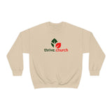 Thrive Christmas Red & Green Logo Crewneck Sweatshirt