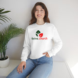 Thrive Christmas Red & Green Logo Crewneck Sweatshirt