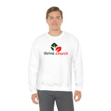 Thrive Christmas Red & Green Logo Crewneck Sweatshirt