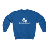 Thrive Single Color Logo Unisex Heavy Blend™ Crewneck Sweatshirt