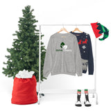 Christmas Logo Green & White Crewneck Sweatshirt
