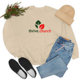 Thrive Christmas Red & Green Logo Crewneck Sweatshirt