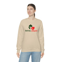 Thrive Christmas Red & Green Logo Crewneck Sweatshirt