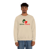 Thrive Christmas Red & Green Logo Crewneck Sweatshirt